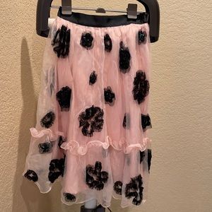 French Connection flower pink skirt